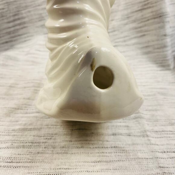 Vintage Ceramic Halloween Ghost Holding Pumpkin Jack-o-lantern 12” Spooky Decor - Picture 6 of 8